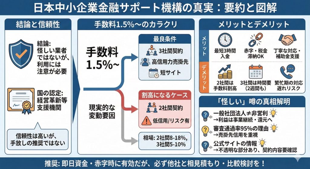 日本中小企業金融サポート機構の真実:要約と図解