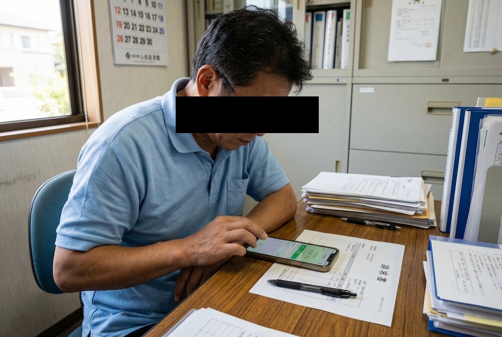 けんせつくんのファクタリングで資金繰りがなんとかなった建設業者の社長。