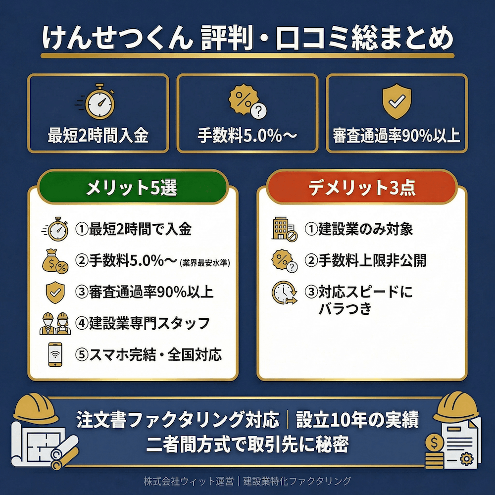 けんせつくん 評判・口コミ総まとめ