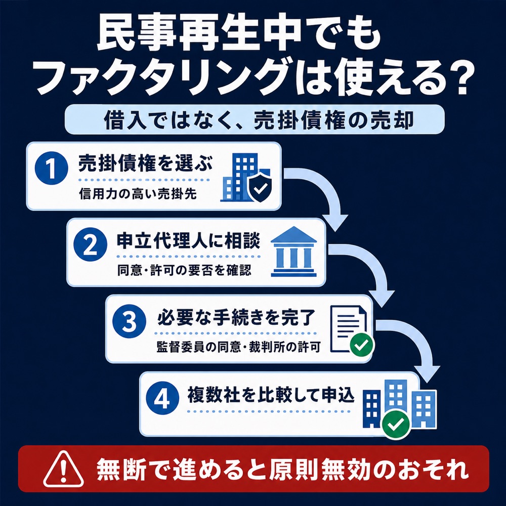 民事再生中でもファクタリングは使える？